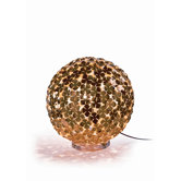 Orten'Zia Large One Light Floor Lamp in Gold Plated