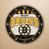 NHL 12" Art Glass Clock