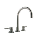 Double Handle Deck Mount Roman Tub Faucet Trim with Lever Handle