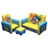 Nickelodeon Team umizoomi Problem Solved Toddler Sofa, Club Chair and Ottoman Set