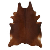 Natural Cowhide Chestnut Rug