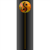 Yin Yang Garden Stake