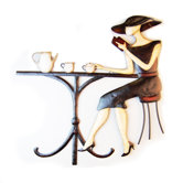 Paris Caf&eacute; Metal Wall Art