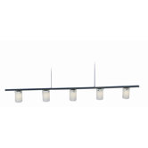 Vetro 5 Light Track Light in Steel Blank