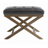 Modesto Bonded Leather Bench