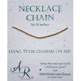 Birthstones Gold Necklace Chain