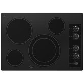 30" 12"/9" Dual Radiant Element Ceramic Glass Electric Cooktop