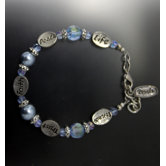 Friend Words Glass Bead Bracelet