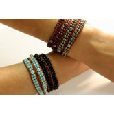 Heart and Soul Glass Pearl and Bead Bracelet