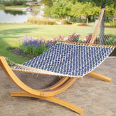 Roman Arc Cypress Hammock Stand