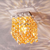 Aurea 1 Light Cube Flush Mount