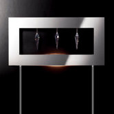 Click 1 Light 3 Crystal Floor Lamp