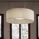 Tessuti Round Drum Pendant