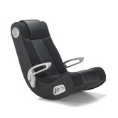 Musicrocker Soundsessel klappbar "Supergamer" in Schwarz / Silber