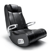 musicrocker Soundsessel klappbar "Tecfreak" in Schwarz / Silber