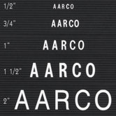 Single Tab Changeable Letters in Helvetica