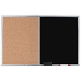 Combination Bulletin Board and Chalk Board