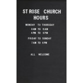 Removable Letter Panel for ODCC Non-Illuminated Models