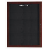Enclosed Aluminum Directory with Wood Look Finish