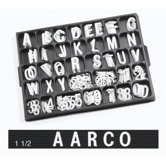 Universal Single Tab Helvetica Typeface Changeable Letters (276 characters per set)