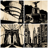 New York City Panel (Set of 4)