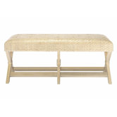 Riva Hourglass Weave Bench