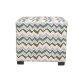 Denton Cotton Square Cube Ottoman