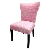 Pinky Chain Wingback Cotton Slipper Chair (Set of 2)