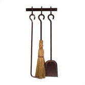 Retrofit 4 Piece Steel Fireplace Tool Set