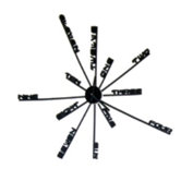 Wanduhren "Time Fly 4" (15er Pack)
