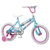 Girl's 16" Gleam Cruiser Bike with Training Wheels