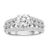 Sterling Silver Cubic Zirconia Wedding Set