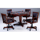 Ambassador 5 Piece Game Table Set