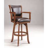 Park View 30" Swivel Bar Stool in Medium Brown Oak
