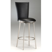 Bristol 29" Black Vinyl Swivel Bar Stool