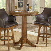 Park View Bar Table in Medium Brown Oak