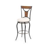 Pacifico 30" Swivel Barstool in Black