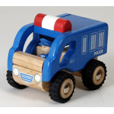 Mini Police Car Wooden Vehicle