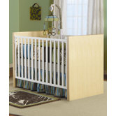 Milano Convertible Crib in Natural / White