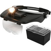 Magnifying Head Visor with Adjustable Light
