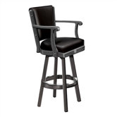 Jack Daniel's Wood Bar Stool With Backrest