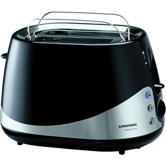 Toaster in Schwarz / Edelstahl