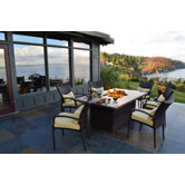 South Beach 7 Piece Fire-Dining Set