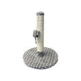 Kitten Dijon Plush Cat Post in Grey/Cream