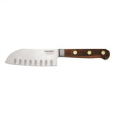 Rosewood Forged 5" Kullenschliff Santoku Knife