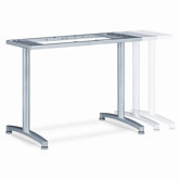 Adjustable Width T-Leg Base, Silver