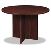 Round Conference Table with X-Base