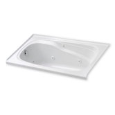 Integrity 60" x 30" AirMasseur Tub with Tile Lip on Left
