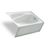 Integrity 60" x 42" Whirlpool Tub with Integral Skirt on Left