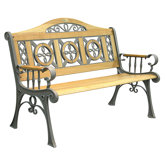 Regency Cast Iron Camelback Park Bench